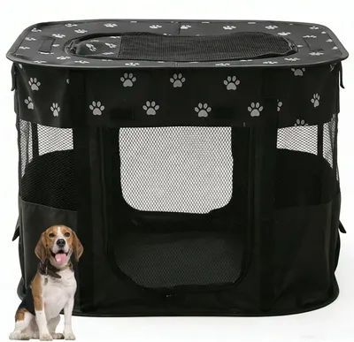 Image de Abri pour chien pliable, dimensions : 70 x 55 x 45 cm