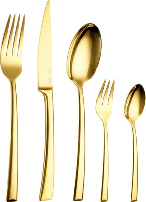 Produktbild von Echtwerk EW-BS-3030G Tafelbesteck Avelino/Shiny-Gold Edition, 30-teilig, für 6 Personen, Edelstahl 18/10-hochglänzend, Hochwertiges Besteck Set, inkl. Aufbewahrungs-Kassette, 18/10 Stahl