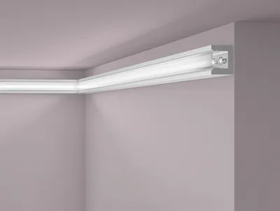 Immagine prodotto di Modanatura per soffitto NMC IL12 WALLSTYL Noel Marquet Modanatura decorativa Illuminazione indiretta moderna grigio 2 m