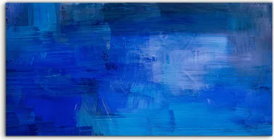 Produktbild von Coloray Acrylbild 100x50  Wandbild Acrylbilder Wand Kunst Abstrakte Malerei blau