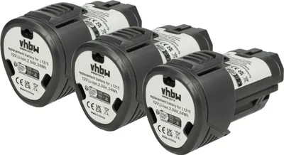 Produktbild von vhbw 3x Akku kompatibel mit Ridgid AC82049, AC82059, R82005, R82230, R82059, Jobmax, R82007, R82009, R82048, R82049 Werkzeug (2000 mAh, Li-Ion, 12 V)