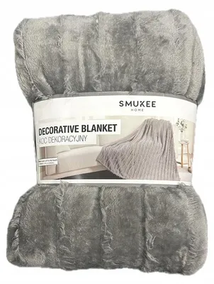 Produktbild von Smukee Wohndecke Polyester Grau 150x200 cm