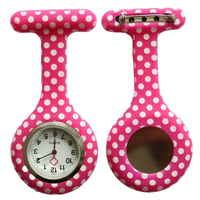 Produktbild von Nurse Watch Schwesternuhr Silikon  Krankenschwesternuhr Pulsuhr Kitteluhr Pflege Muster #21
