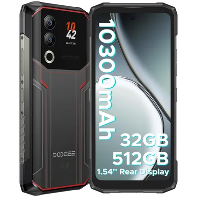 Produktbild von DOOGEE Blade20 Ultra Smartphone Handy, 1,54" Zusatzdisplay, 10300mAh Akku, 8GB+512GB, 6,6" 90Hz, 50MP, NFC, Fingerabdruck, IP68, ohne Vertrag