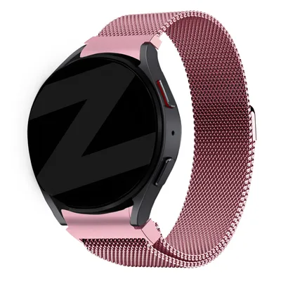 Produktbild von Bandz Milanaise-Laufband Galaxy Watch 7 (40&44mm) / Galaxy Watch 6 (Classic) / Watch 5 (Pro) / Watch 4 (Classic) / Watch FE – Milanaise-Armband mit Magnetverschluss – Pink