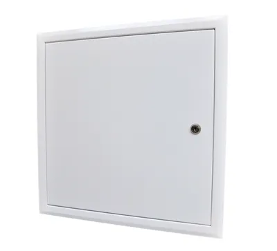 Produktbild von Laco Revisionstür DR-1 Weiß Metall 40x40 cm mit Schlüssel