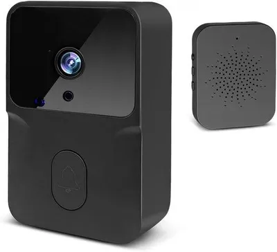 Produktbild von VHV – Video-Türspion – Drahtlose Türklingel mit Kamera – 1080p – Schwarz – Für Haustür