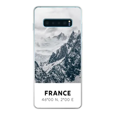 Produktbild von MuchoWow® Handyhülle Schutzhülle Hülle für Samsung Galaxy S10 Lite Frankreich - Berge - Schnee Silikon Softcase Handy Hülle - Schutz