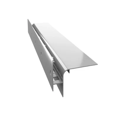 Produktbild von Renoplast® Aluminium Traufprofil W30R+ 200cm Grau | Fertigstellung von Terrassen und Balkonen | Belüftete Böden Erhöht | Wasser ablaufsysteme