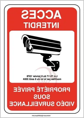 Productafbeelding van Veiligheidspaneel videobewaking - Waarschuwingsbord camera - Terreinbeveiliging - Aluminiumdibond 3 mm - 300x420 mm - Aluminium
