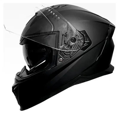 Produktbild von Integralhelm Motorradhelm Rollerhelm RALLOX 69-2 Größe L matt schwarz mit Sonnenvisier