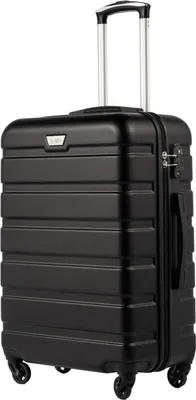 Image de COOLIFE Premium Valise à coque dure Trolley Valise à roulettes - Serrure TSA, 4 roulettes (Mondnacht