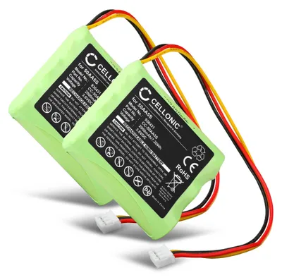 Produktbild von CELLONIC 2x Akku für Lautsprecher Kompatibel mit Tonies Tonie Box, 50AA5S - (2000mAh, 3.6V)
