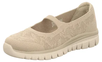 Productafbeelding van Skechers WIP 100966-TPE, kleur: taupe knit, maat 36