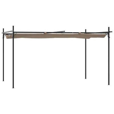 Obrázek produktu pro Pergola se zatahovací střechou taupe 395 x 292 x 230 cm