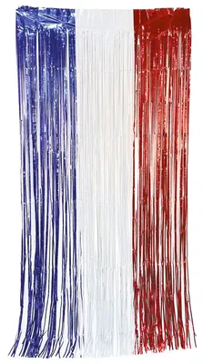 Produktbild von Metallic-Vorhang Frankreich Fanartikel 2 Meter - Einheitsgröße, KI-generiertes Bild
