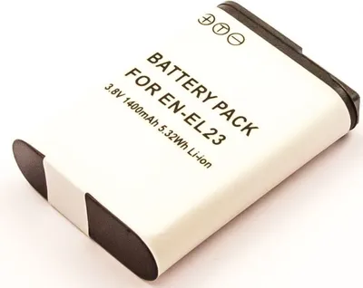 Produktbild von Akku für Nikon Coolpix S810C Li-Ion 3,8 Volt 1400 mAh schwarz.