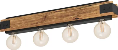 Produktbild von LAYHAM Wand-/Deckenleuchte Lampe Beleuchtung - L76 x B8,5 x H10 cm - braun, schwarz - IP20