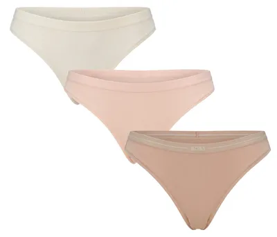 Produktbild von BOSS 3er-Pack Damen-Tangas aus elastischer Baumwolle mit Logo 50510030