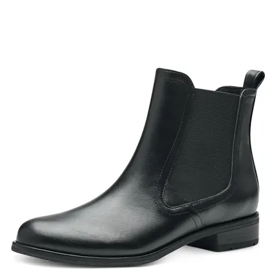 Produktbild von MARCO TOZZI Damen Stiefelette Chelsea Boot flach Stretch runde Form 2-25039-41, Größe:39 EU, Farbe:Schwarz