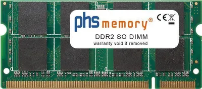 Immagine prodotto di PHS-memory 2 GB di memoria RAM per Sony VAIO VGN-FW41E DDR2 SO DIMM 667MHz (SP105262)