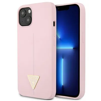 Produktbild von Guess Guhcp13Ssltgu Iphone 13 Mini 5,4 Fioletowy/Lila Hartschalenetui Silikon Dreieck