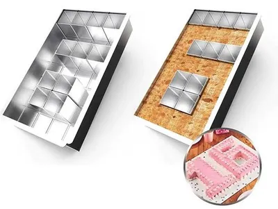 Produktbild von Aluminium Backform/Reform mit Antihaftbeschichtung, verstellbar, groß
