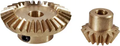 Produktbild von Reely Messing-Kegelrad Modul-Typ: 0.75 Anzahl Zähne: 15, 30 1 Set