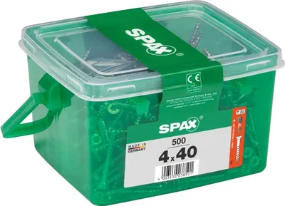 Produktbild von 500 Stück SPAX Senkkopf-Torx-Stahlschrauben, Durchm.4 mm x L.40 mm