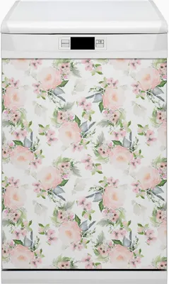 Produktbild von Magnete  Küche Magnetmatte Magnet für Spülmaschine Abwaschbar Nachbildung 45x80 cm  - Blumenpastell