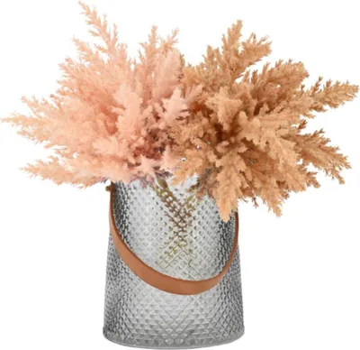 Produktbild von 4 Stück simulierte getrocknete Blumenpflanze Braut Kunstblumenstrauß, künstliche Blumendekoration für Hochzeit, Home Bar Dekoration Pflanzenwand Kunstblume