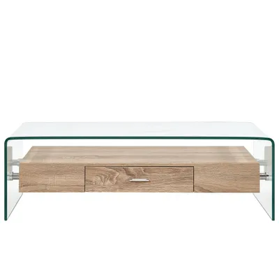 Immagine prodotto di Tavolino trasparente 98×45×31 cm in vetro temperato