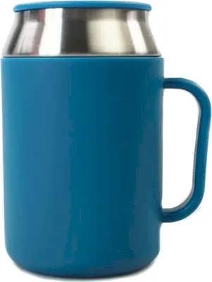 Produktbild von TUPPERWARE To Go Isobecher 400 ml blau Hot & Go Thermo Behälter Becher