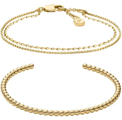 Produktbild von Fossil Armband-Set Damen Ellis Combo Metall Gold-Ton JA7293SET