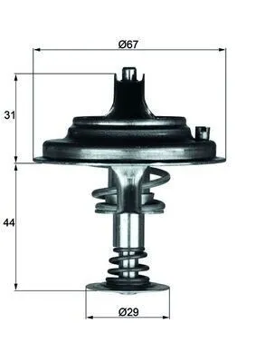 Obrázek produktu pro MAHLE ORIGINÁLNÍ termostat + těsnění