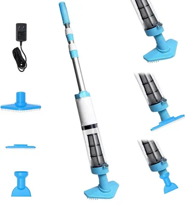 Produktbild von Handstaubsauger – Poolreiniger – Poolpflege – Kabellos, wiederaufladbar – 90 Minuten Laufzeit – Blau