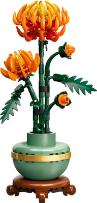 Zdjęcie produktu dla LEGO Icons Chryzantema, Sztuczne Kwiaty do Zbudowania, Zestaw dla Dorosłych Miłośników Roślin, Kolekcja Botaniczna, Dekoracje do Domu i Ozdoba do Biura, Pomysł na Prezent dla Niej i dla Niego, 10368