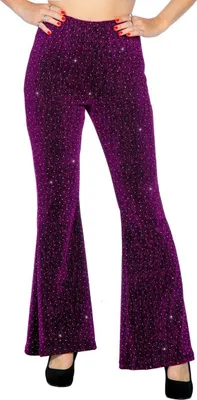 Zdjęcie produktu dla Legginsy disco dla kobiet fioletowe rozmiar: 44