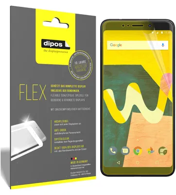 Produktbild von 3x Schutzfolie für Wiko View Lite Folie, 100% Displayabdeckung, dipos Flex