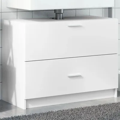Immagine prodotto di Maison Exclusive - Mobile lavabo bianco 78x37x59 cm Materiale ligneo