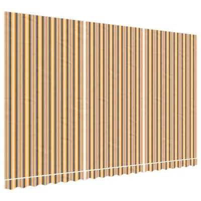 Image de vidaXL Toile de store Multicolore Rayé 5x3 m