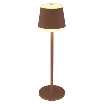 Produktbild von LED Tischleuchte, rost, Touchdimmer, Akku, USB, H 38,5 cm