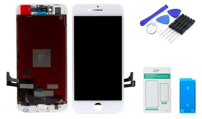 Produktbild von iPhone 8 Display - Set weiß einfaches Werkzeugset