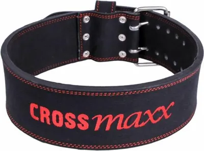 Produktbild von Lifemaxx Crossmaxx Powerlifting Gürtel Schwarz, 10 cm Breite, Größe S