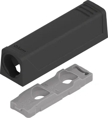 Immagine prodotto di BLUM TIP-ON gerade Adapterplatte 956.1201, versione Kurz, carbonschwarz
