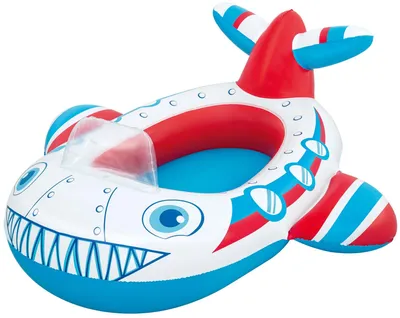 Produktbild von Bestway 34169 - Lil' Navigator  Kinder-Schlauchboot - Flugzeug (Blau-Weiß)