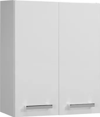 Zdjęcie produktu dla Szafka Wisząca Lupo 50 cm Biała Do Łazienki - Astor AM-LUW-650-07, Drewniana Półka, Nowoczesny Styl, Samodzielny Montaż