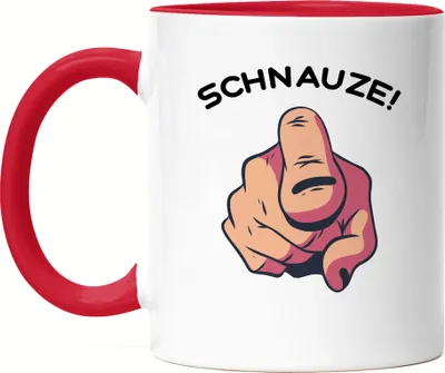 Produktbild von Schnauze Tasse Rot Büro-Tasse Rot Kollegen Chef Geschenkidee für Kollege Kollegin