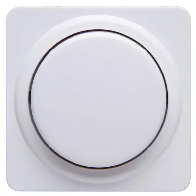 Produktbild von Kopp 493313186 Druck-Wechsel-Dimmerabdeckung, arktis-weiß, Abdeckung, Abdeckung Druck-Wechsel