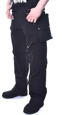 Image de Pantalon en denim noir délavé - Marcus XL